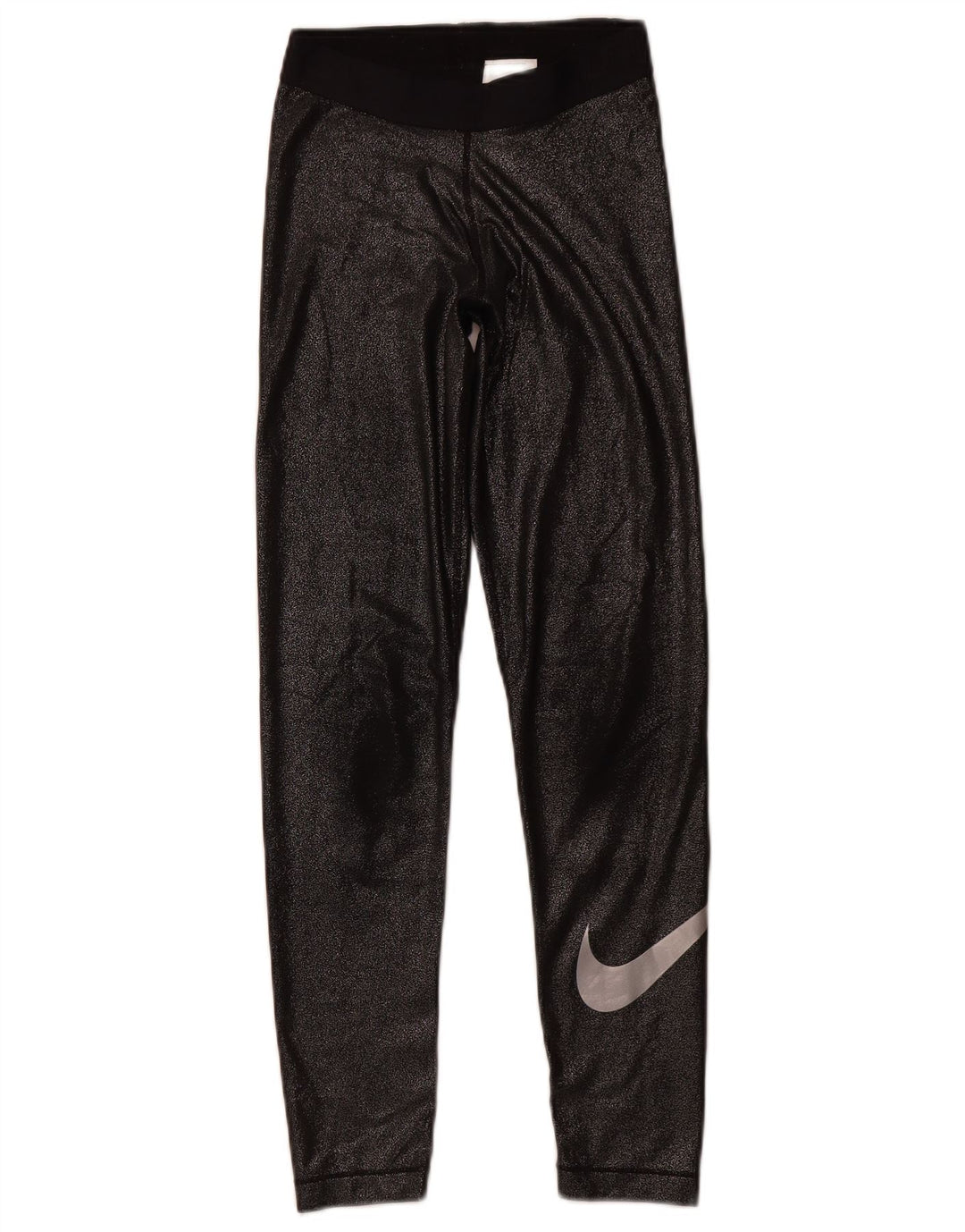 NIKE Leggings gráficos Dri Fit para mujer UK 8 Small Poliéster negro