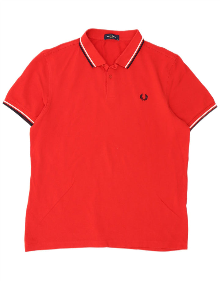 Fred Perry Polo Hombre XL Algodón Rojo
