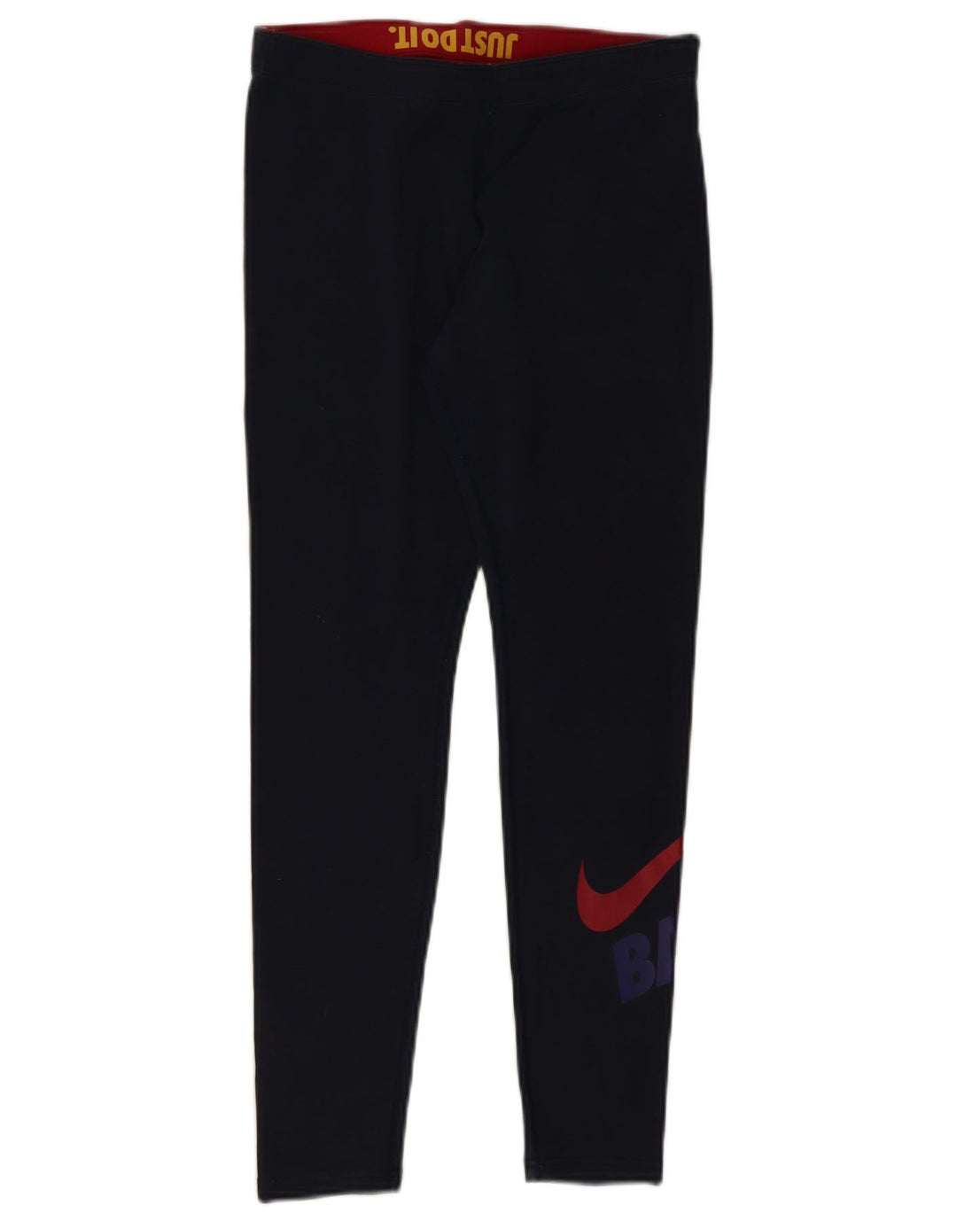 NIKE Leggings gráficos para mujer UK 40 Mediano Azul marino Algodón