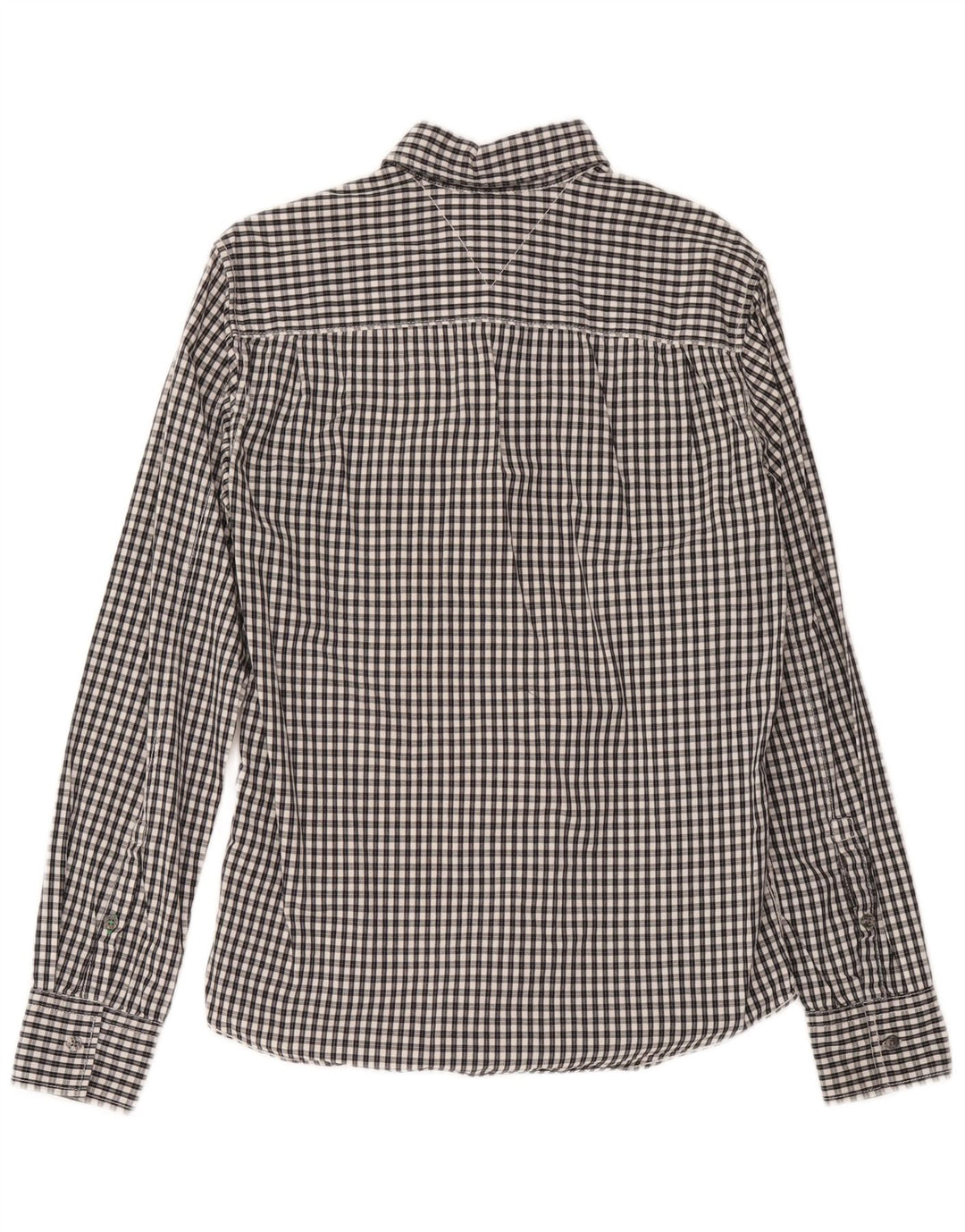 Camisa Tommy Hilfiger Hombre Algodón Vichy Azul Medio