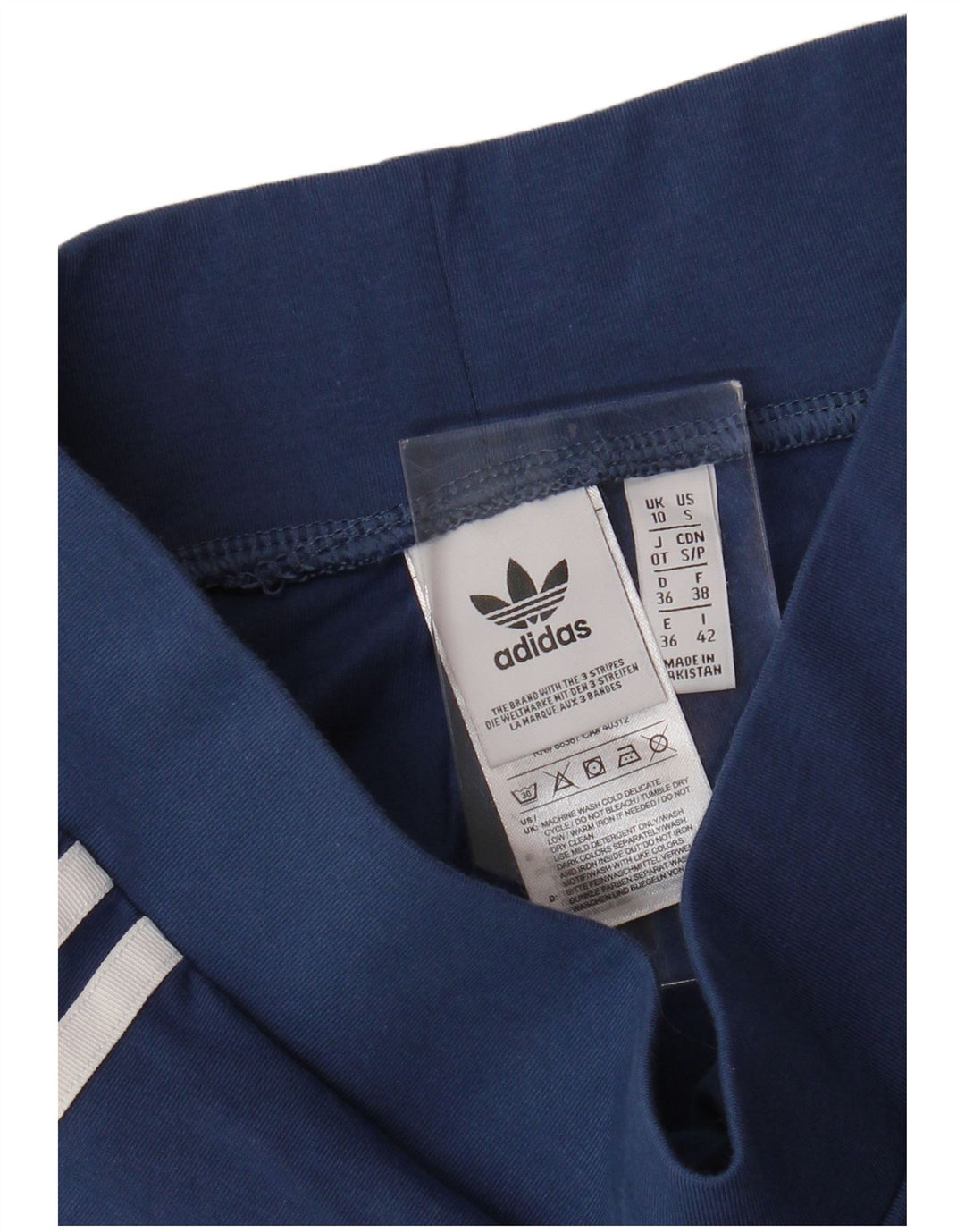 Leggings ADIDAS para mujer Reino Unido 10 Pequeño Algodón azul marino