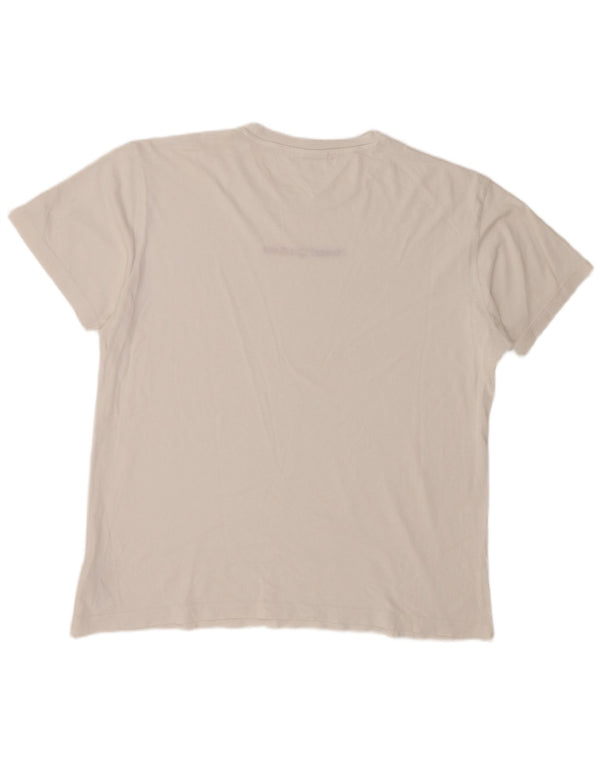 Tommy Hilfiger Camiseta gráfica para mujer Top UK 20 2XL Algodón blanco