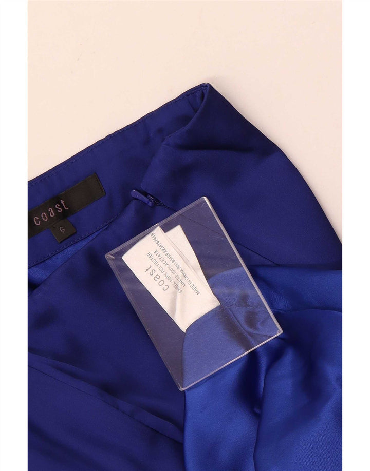 Vestido asimétrico sin tirantes para mujer Coast UK 6 XS Poliéster azul