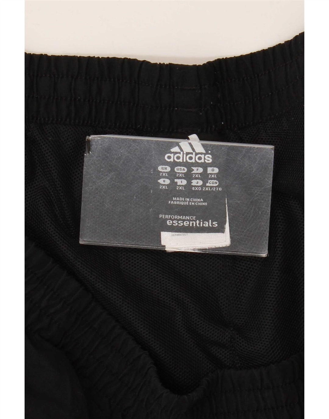 Adidas Pantalones cortos deportivos para hombre 2XL Poliéster negro