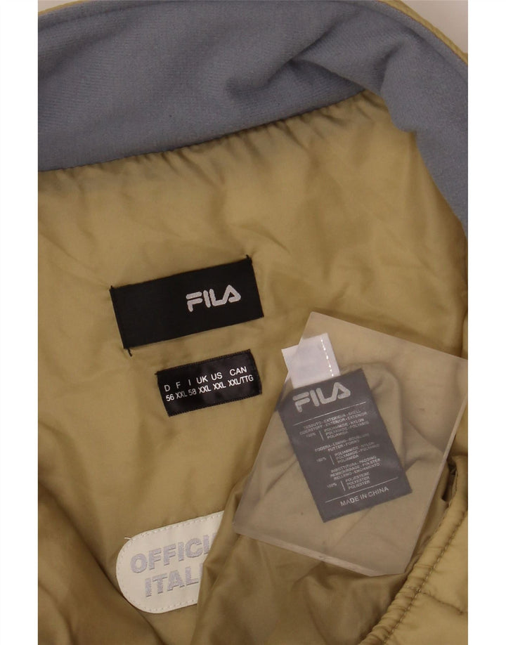 FILA Chaqueta acolchada para hombre UK 44 2XL Poliamida beige