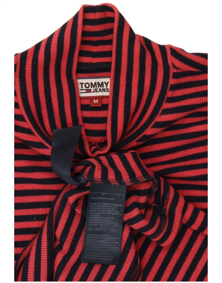 Tommy Hilfiger Top para mujer de manga larga UK 44 Poliéster a rayas rosa medio