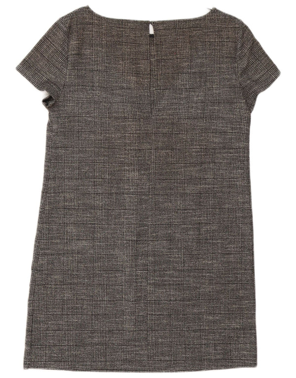 Zara Womens Shift Dress UK 12 Medium Grey Viscose