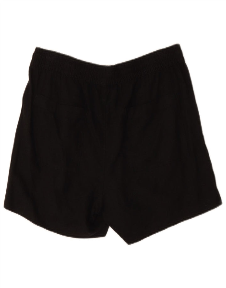 Marks & Spencer Pantalones cortos chinos para mujer UK 12 Medium W30 Black Linen