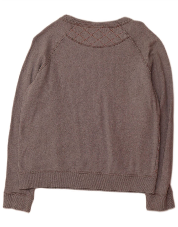 PATAGONIA Womens Sweatshirt Jumper UK 14 Medium Grey Argyle/Diamond Cotton