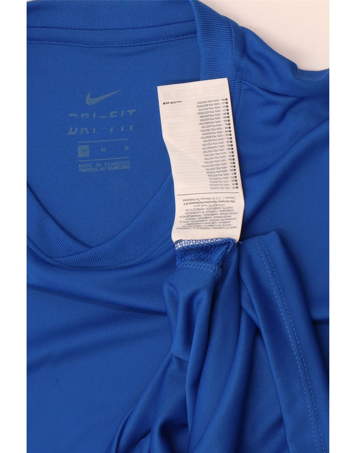 Camiseta Nike Dri Fit para hombre Top poliéster azul medio