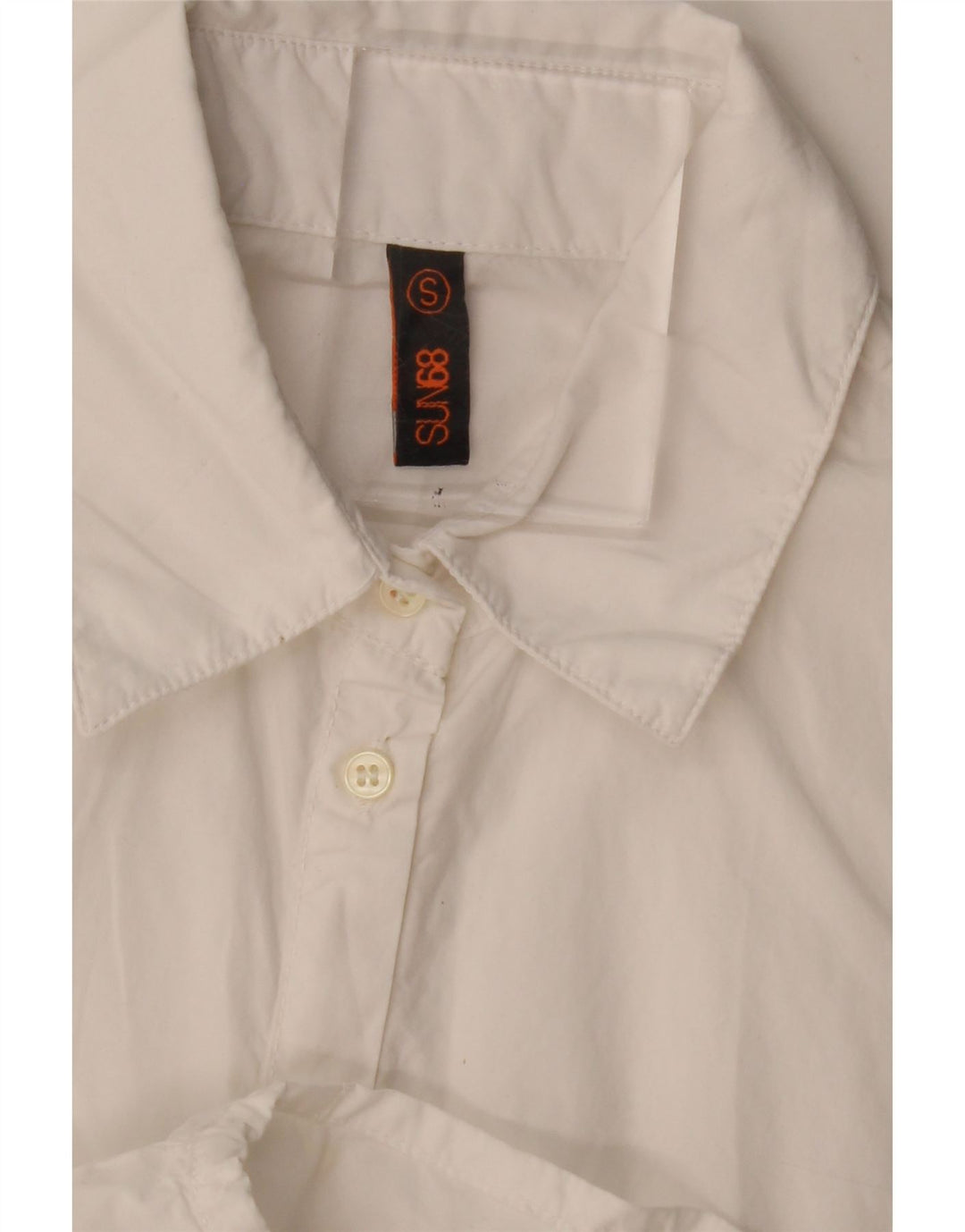 Sun68 Vestido camisero para mujer UK 40 Small Blanco