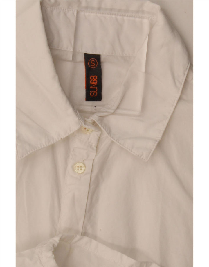 Sun68 Vestido camisero para mujer UK 40 Small Blanco