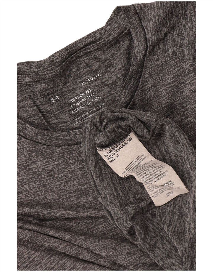 Camiseta Under Armour Hombre Top XL Poliéster moteado gris