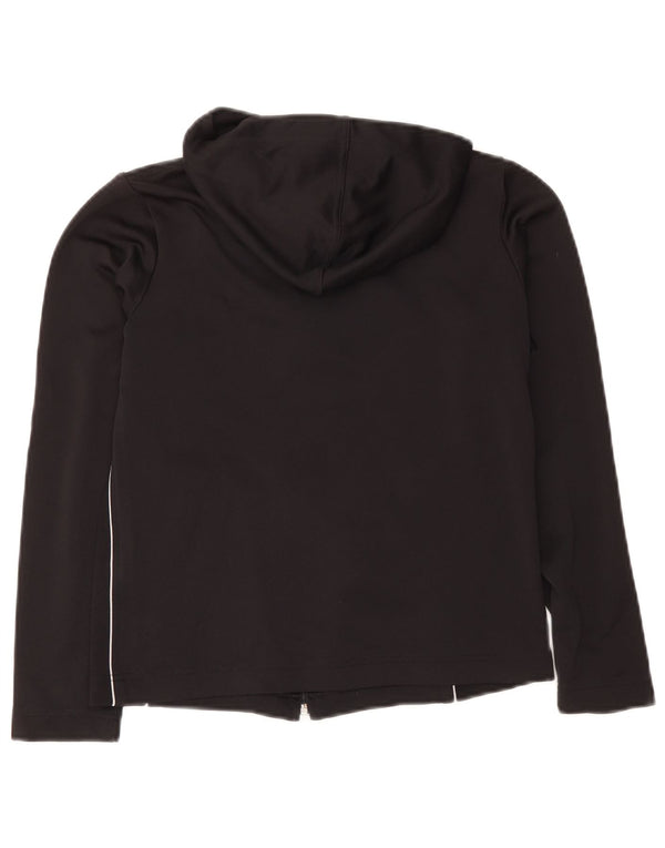 Sergio Tacchini Suéter con capucha y cremallera corta para mujer UK 10 Small Black