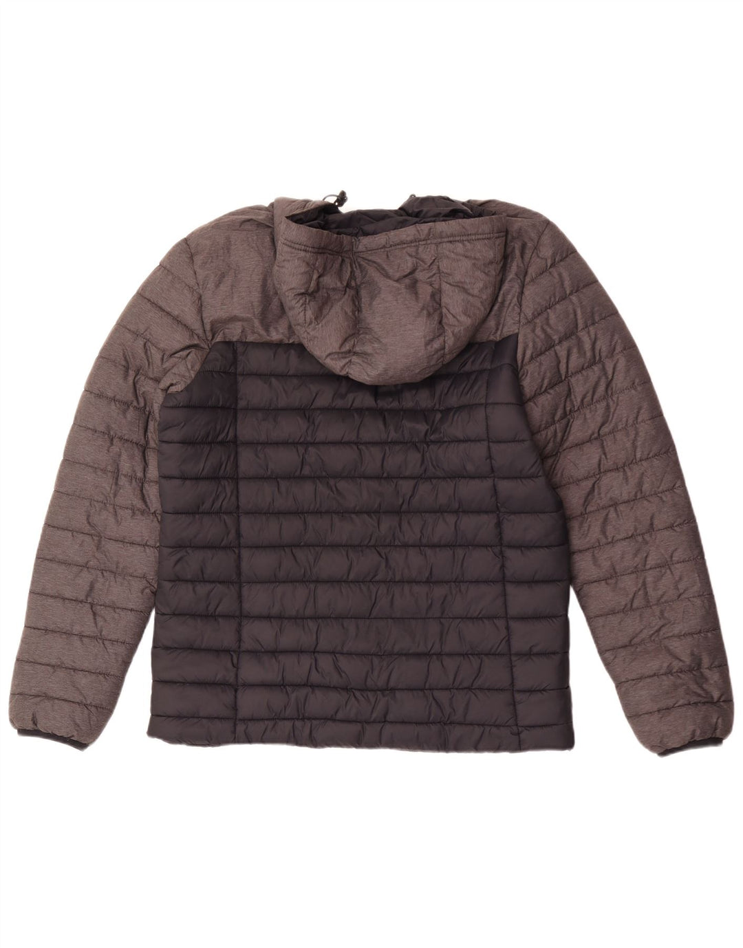 Kappa - Chaqueta acolchada con capucha para hombre, talla 40, color negro, poliamida