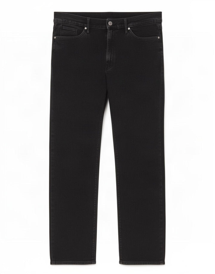 Marks & Spencer Vaqueros rectos para hombre W36 L31 Algodón negro