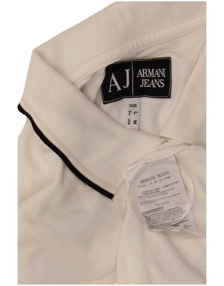 ARMANI JEANS Polo Hombre Algodón Blanco Mediano
