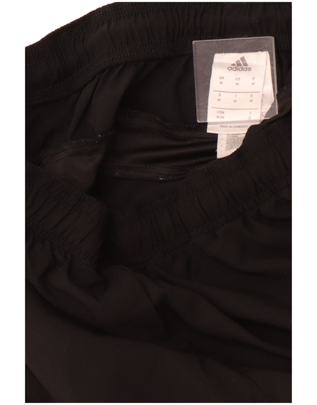 Pantalones cortos deportivos ADIDAS Climalite para hombre Poliéster negro mediano