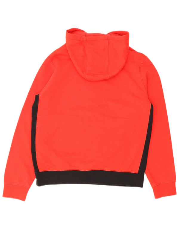 Nike Sudadera con capucha y cuello con cremallera para niños 13-14 años XL Rojo Colorblock