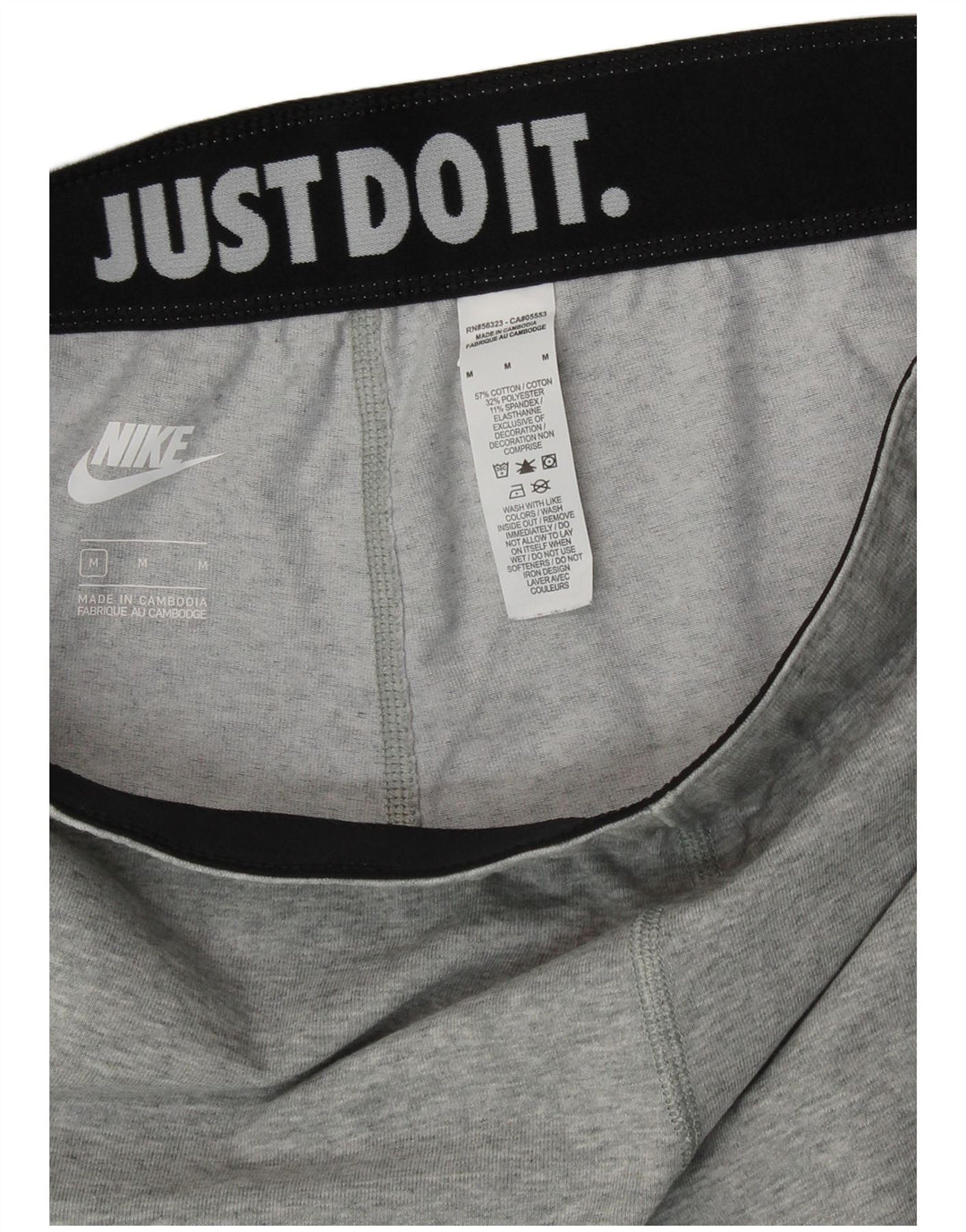 Leggings gráficos para mujer NIKE UK 40 Algodón gris medio