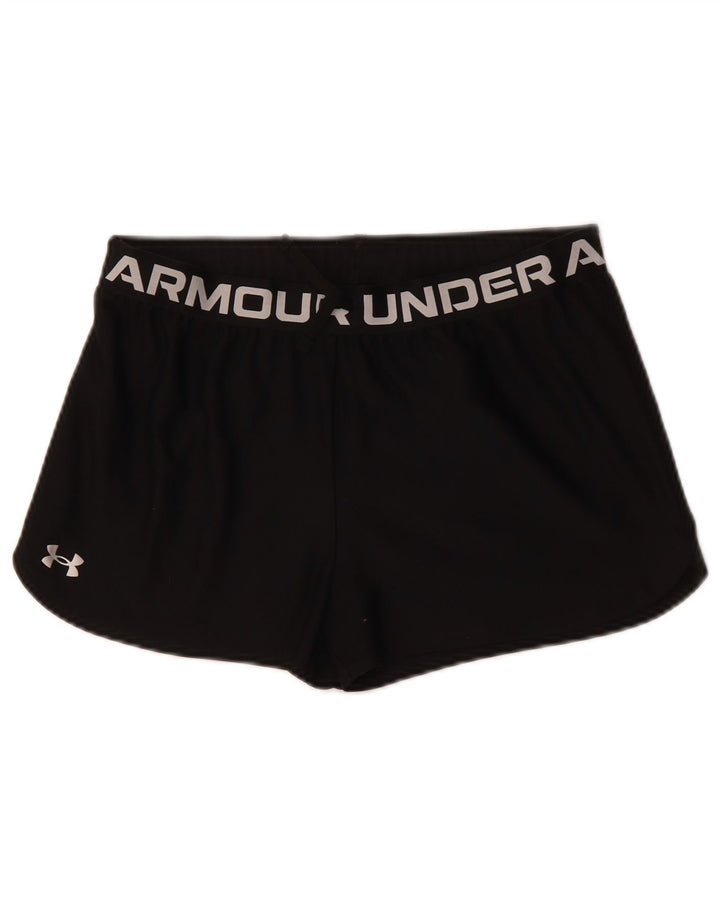 UNDER ARMOUR Pantalones cortos deportivos gráficos para niña 13-14 años XL Poliéster negro