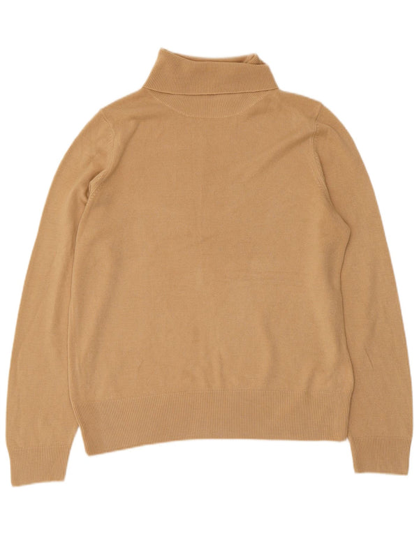 Marks & Spencer Jersey con cuello vuelto para mujer UK 40 Acrílico marrón medio