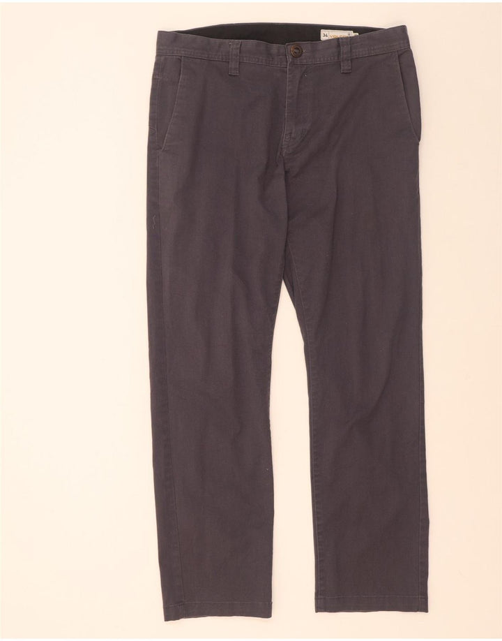 Pantalón chino recto Volcom para hombre W34 L32 Algodón gris