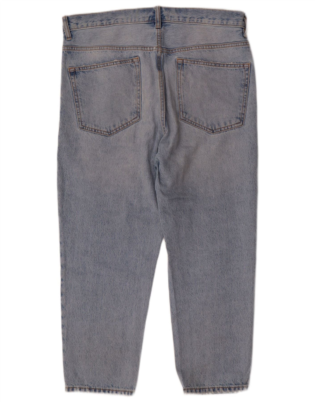 ZARA Vaqueros recortados para hombre EU 42 Large W32 L24 Azul