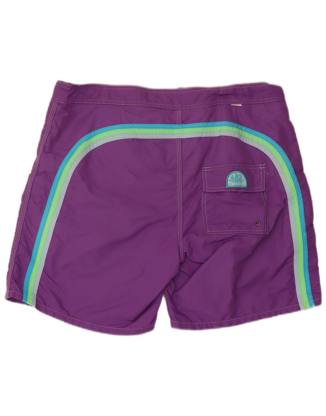 Sundek Bañador para hombre, talla grande, nailon morado