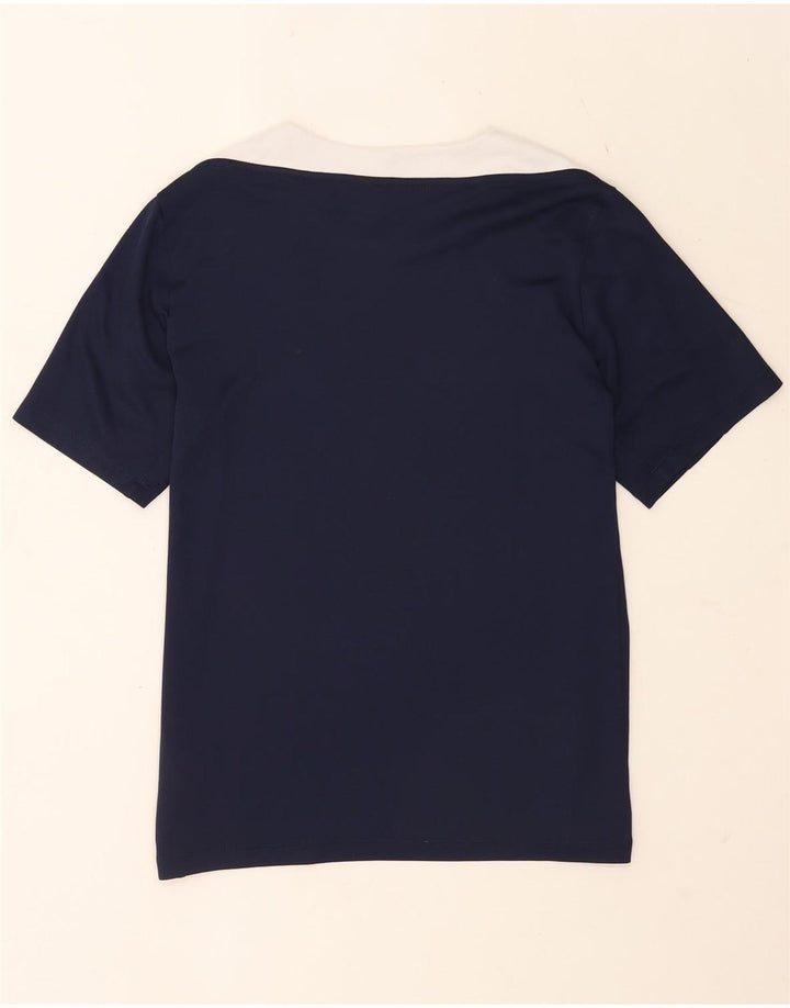 Camiseta Nike Dri Fit Slim para hombre, talla grande, color azul marino, poliéster
