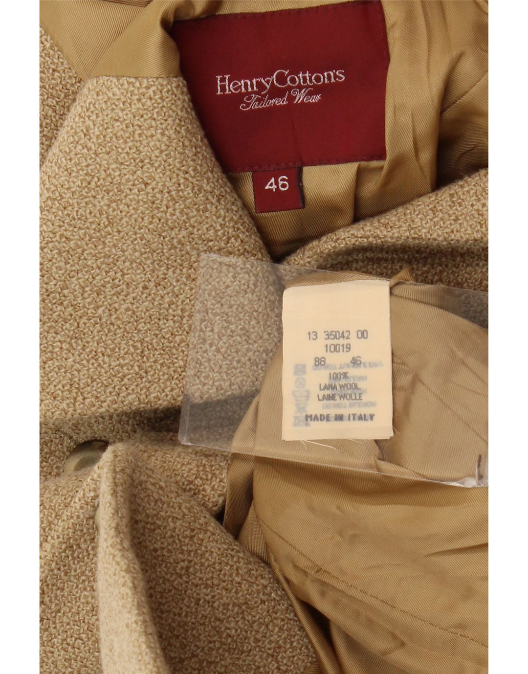 Henry Cottons Chaqueta tipo blazer de 4 botones para mujer IT 46 Lana beige grande