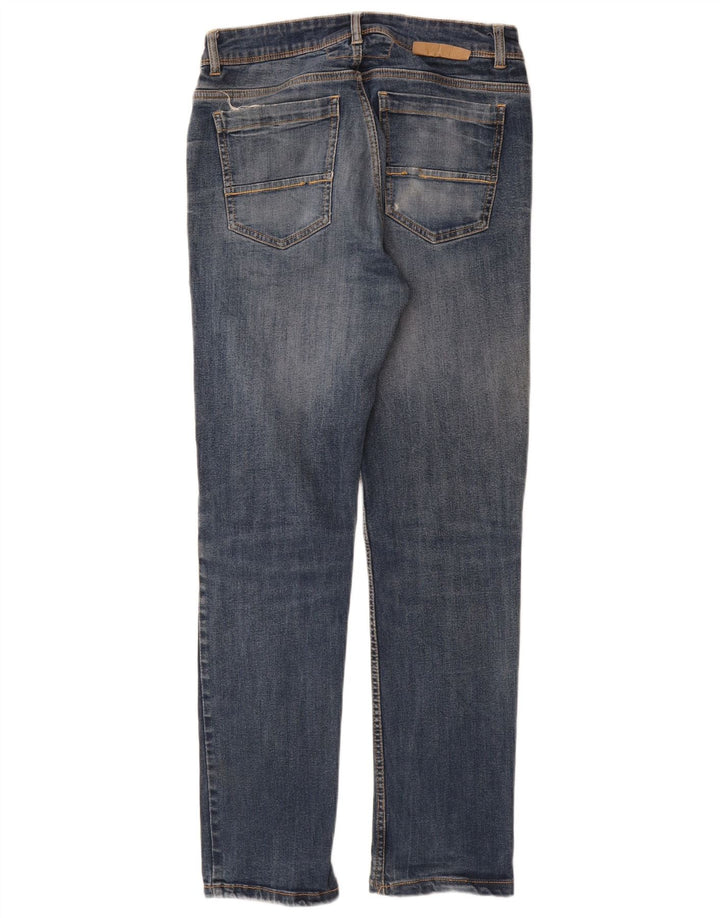 Dack's Jeans ajustados desgastados para mujer IT 46 Large W30 L29 Algodón azul