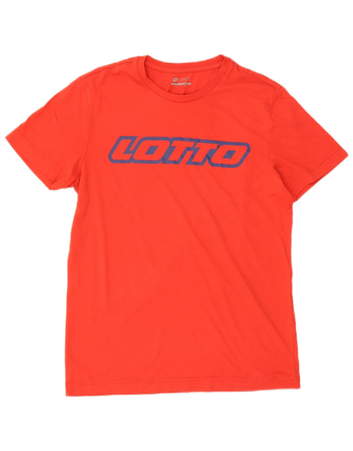Lotto - Camiseta gráfica para hombre, color rojo medio
