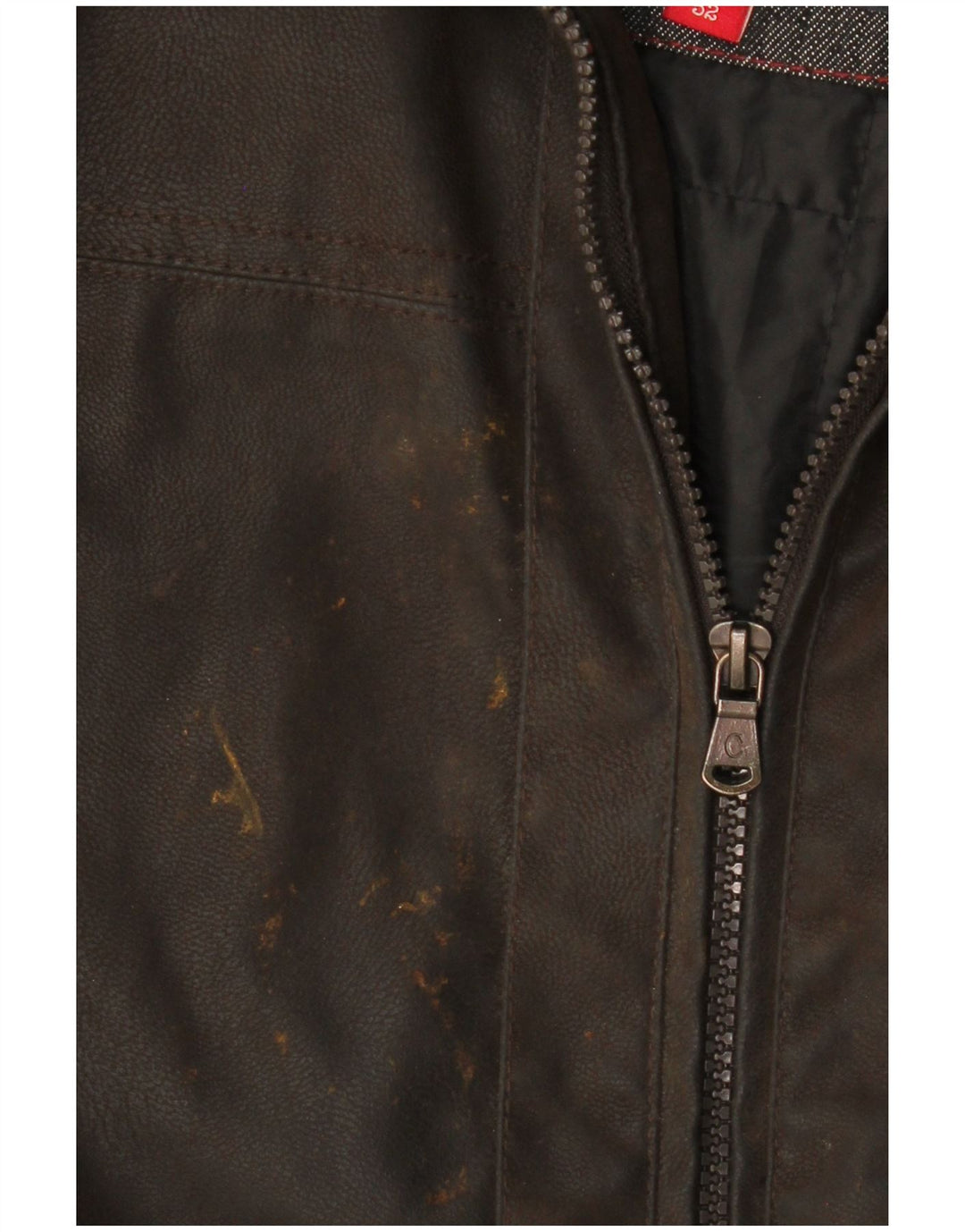 CANSON Chaqueta de piel sintética para hombre EU 52 XL Marrón Polietileno