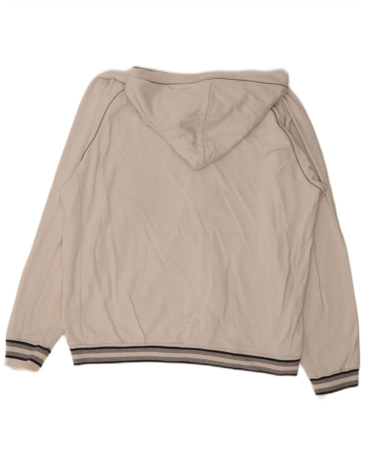 Champion Sudadera con capucha y cremallera gráfica para hombre 2XL Algodón blanco