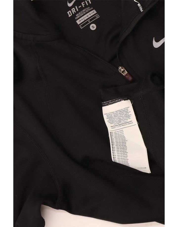 Nike Dri Fit - Chándal con cremallera y cuello para mujer, talla S, color negro