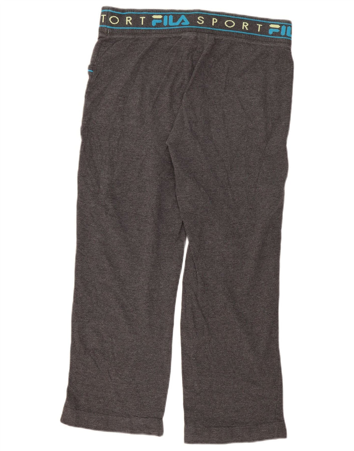FILA Pantalones de chándal gráficos para mujer UK 44 Gris medio