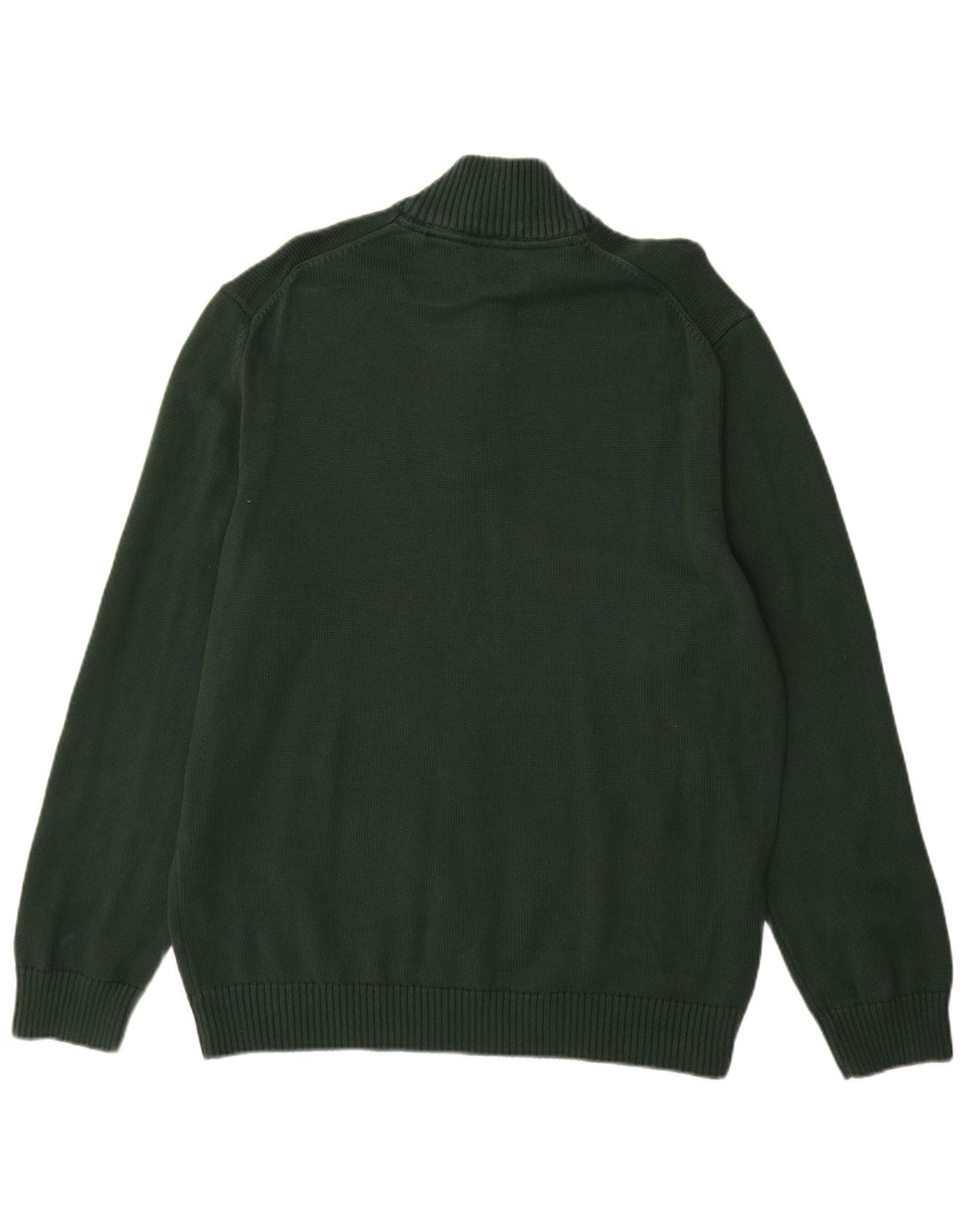 Gant Jersey con cuello y cremallera para hombre, talla 2XL, algodón verde