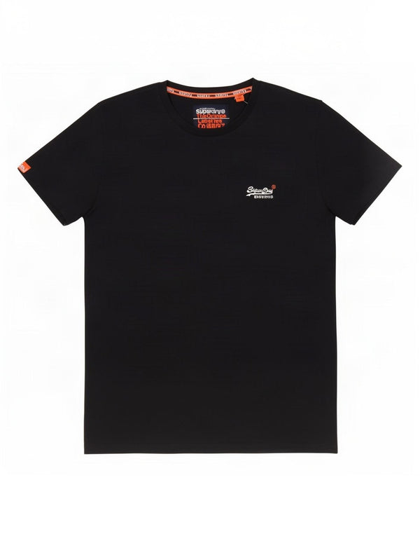 Superdry Hombre Camiseta Top Medium Azul Marino Algodón