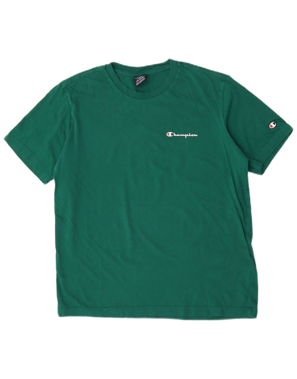 Champion - Camiseta para hombre, talla grande, color verde, algodón