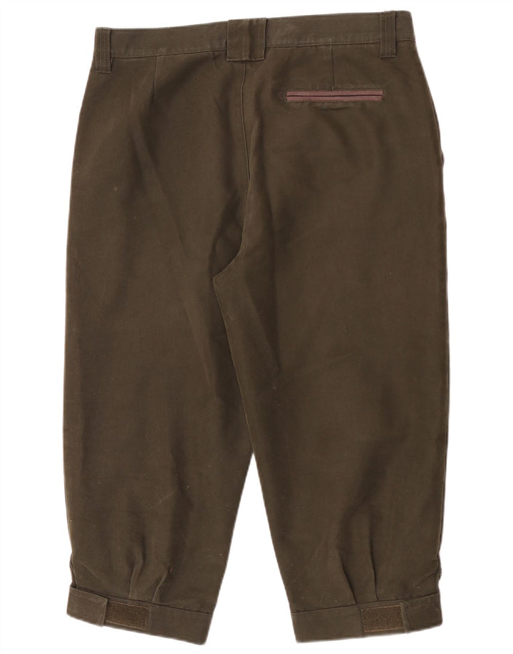 Musto Pantalones capri de equitación para hombre EU 50 Large W34 L21 Caqui Poliéster