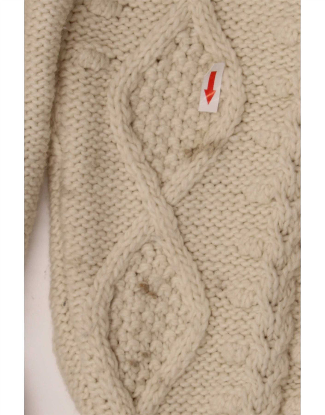 Zara Mujer Suéter De Cuello Alto De Gran Tamaño UK 46 Large Beige
