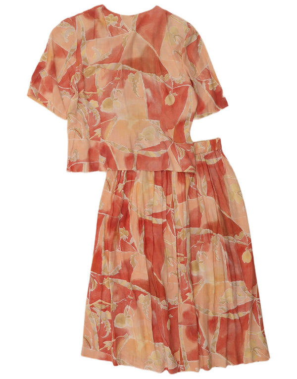 Principios Conjunto de falda de 2 piezas para mujer UK 44 Mediano W34 Multicolor Floral