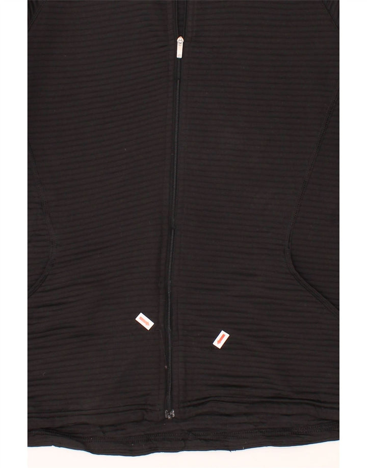 ADIDAS Womens Tracksuit Top Jacket UK 12 Medium Black Striped Polyester Vintage Adidas and Second-Hand Adidas from Messina Hembry 