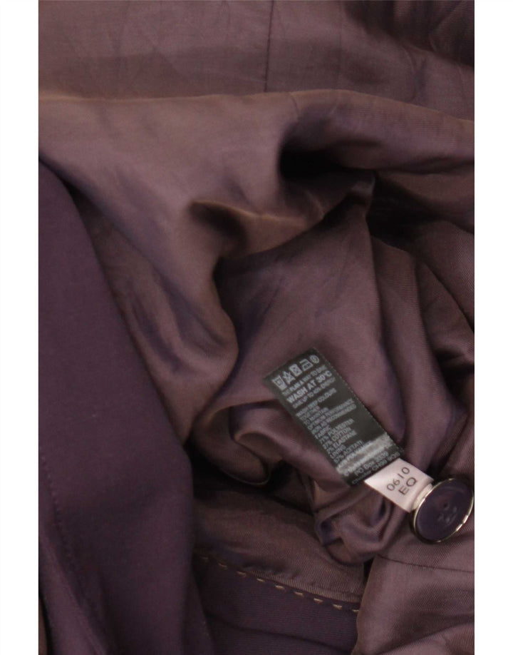 Marks & Spencer Gabardina Autograph para mujer UK 40 XL Poliéster morado