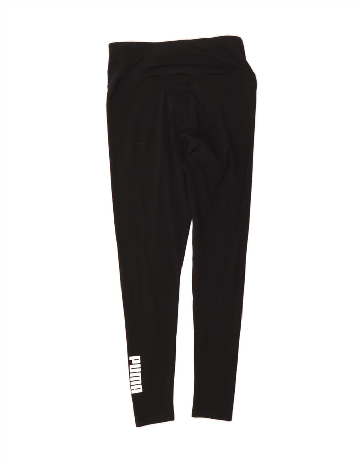 PUMA Womens Graphic Leggings UK 12 Medium  Black Vintage Puma and Second-Hand Puma from Messina Hembry 