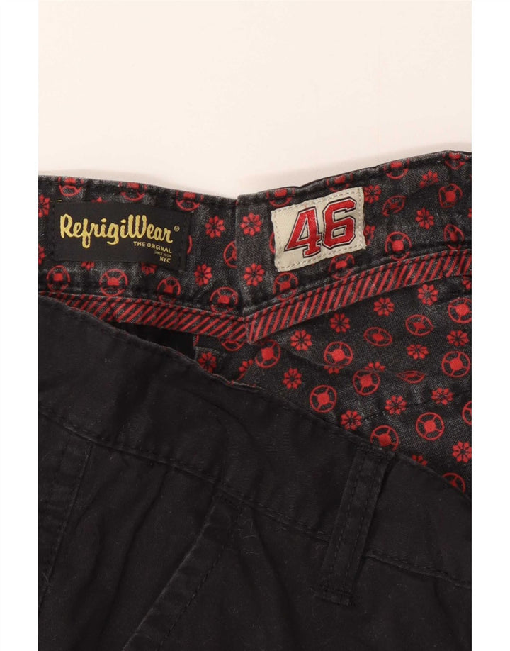 Refrigiwear Pantalones cortos cargo para hombre IT 46 Small W29 Negro