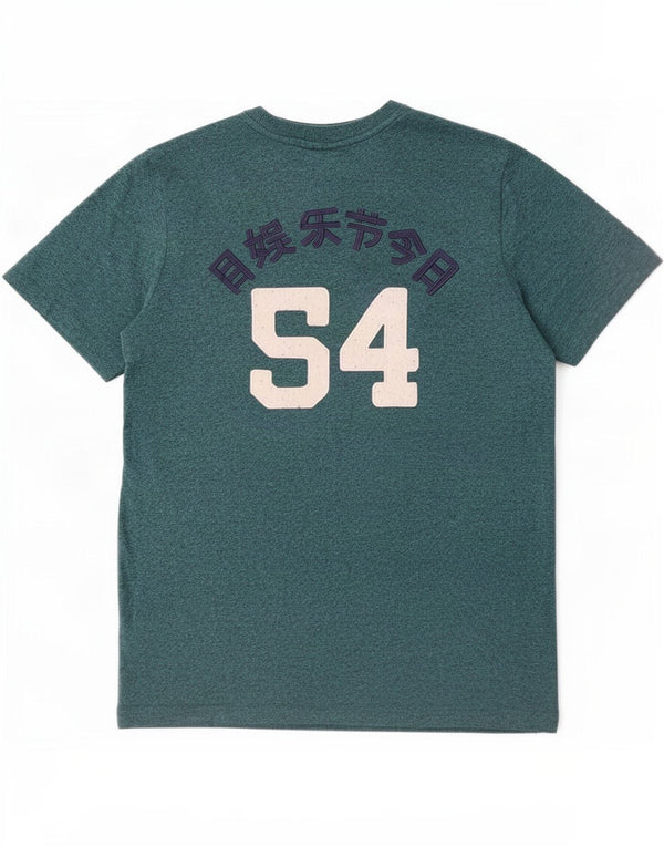 Superdry Mens Graphic T-Shirt Top Medium Green Cotton