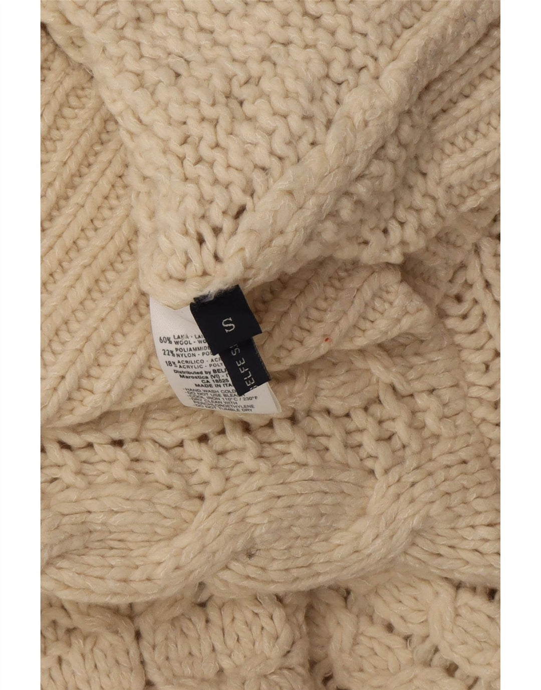 Post Card Suéter tipo cárdigan con cremallera completa para hombre, pequeño, de lana blanca