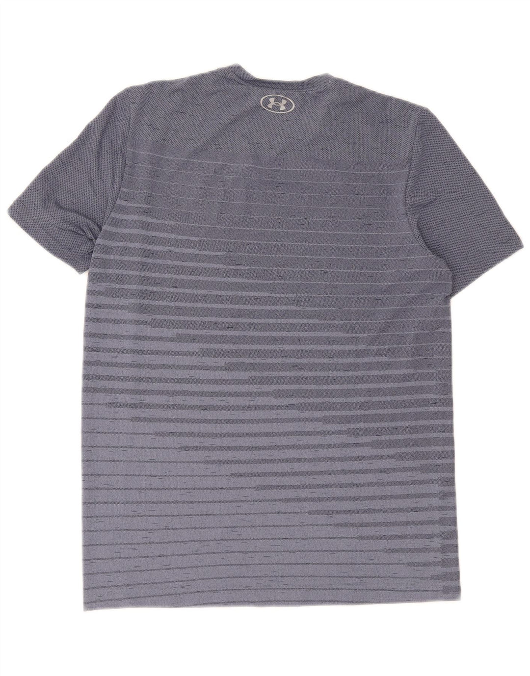 Camiseta Under Armour Heat Gear para hombre, parte superior azul medio a rayas